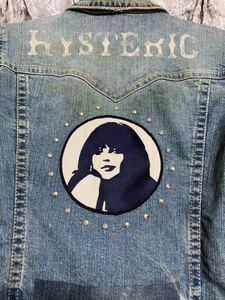 ヒステリックグラマー HYSTERIC GLAMOUR Gジャン デニム ジャケット ジャンパー ブルゾン ダメージ加工 サークル ガール girl スタッズ