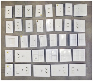 【福岡】◇１円/モデルR/Panasonicほか/コンセント、スイッチ、保安灯、調光器セット【FY1216-1】
