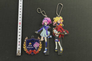 【中古品】アイカツスターズ! 感謝祭 We are STARS 虹野ゆめ 桜庭ローラ アクリルバッジスタンドキーホルダー〔2〕【ゆうパケ可】,