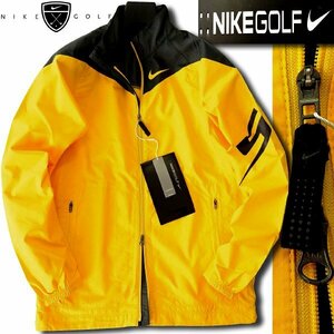 新品 ナイキ ゴルフ 撥水 防水 防風 FIT-Storm アクティブ ブルゾン M 黄 【J58709】 NIKE GOLF ジャケット メンズ ウィンドブレーカー