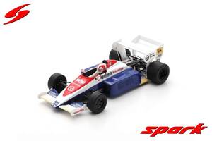 ■スパークモデル 1/43 1984 トールマンTG184 #20 J.チェコット USGP