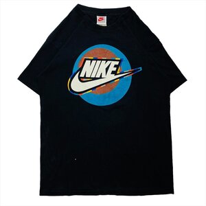 ナイキ Tシャツ 長袖 ブラック NIKE 古着 メンズ L 90s 銀タグ USA製 クリーニング済み