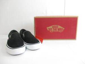 未使用 バンズ VANS バンズ ローカットスニーカー スリッポン 721454 27.5cm ブラック 黒 メンズ