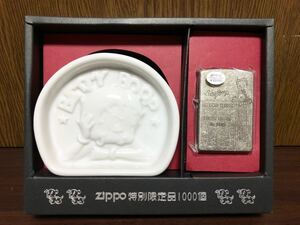 未使用品 廃番 限定 1997年 ZIPPO ジッポ ジッポー ライター Betty Boop ベティ ブープ シリアル入り 陶器 灰皿 MADE IN USA アメリカ製 2