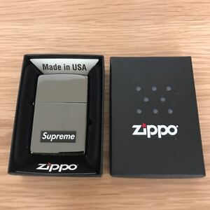 未使用 Supreme 13FW Zippo Ebony Lighter シュプリーム ブラッククローム ジッポー ライター レア Black