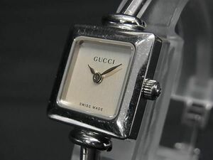 1円 ■稼働品■美品■ GUCCI グッチ 1900L SS クォーツ 3気圧防水 腕時計 ウォッチ レディース シルバー系 FA8082