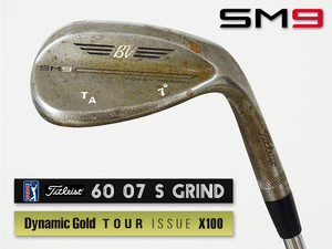 【良～美品】PGAツアー支給品 Titleist VOKEY SM9 RAW ウェッジ 60度 xx72T ツアーシリアル刻印 DG TOUR ISSUE X100 プロトタイプ 本物保証