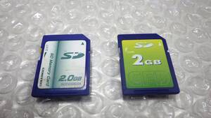 *CFDなど　ＳＤメモリーカード 　2GB　2枚セット 中古動作品　