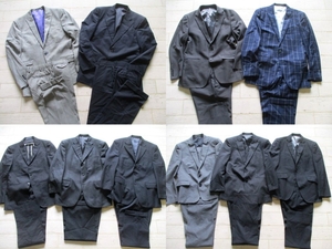 ●ALLメンズ シングルスーツ セットアップ 福袋 まとめて まとめ売り 15点 セット 大量 洋服 古着 仕入れ ●27