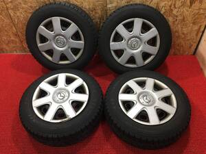 プレマシー等に!! 鉄スチール 15x6J PCD114.3 5穴 195/65R15 TOYO GARIT GIZ 冬タイヤ 2021年製 売切!!