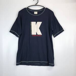 Karl Helmut カールヘルム 半袖Tシャツ ダークネイビー 日本製 Mサイズ P039QUAL45 B