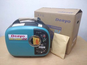 【未使用】DENYO/デンヨー 1.6kVA インバーター発電機 GE-1600SS-IV / ガソリンエンジン ●11194