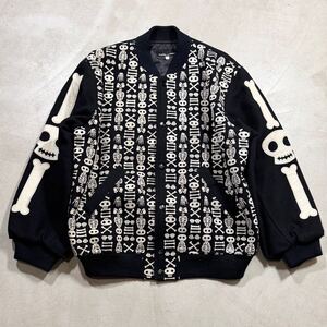 90s 00s HYSTERIC GLAMOUR Archive Varsity Jacket Skull rare blouson ヒステリックグラマー アーカイブ スタジャン スカル ジャケット