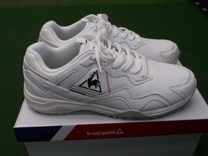 【税込】7334 新品 le coq sportif QQ1TJB00 ホワイト スパイクレス 27.0cm ゴルフシューズ ルコック