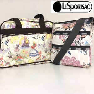 レスポートサック/2点セット/ハンドバッグ/ショルダーバッグ/LeSportsac/ナイロン/雨の日にも/昆虫柄/花柄/レディース/DC6