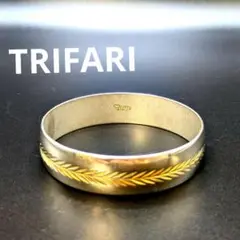 TRIFARI ヴィンテージ ブレスレット バンクル　ゴールドライン