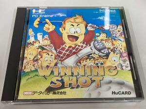 ●PCエンジン/HuCARD●データイースト●DE64001/ゴルフゲーム●ウィニングショット/WINNING SHOT●中古●