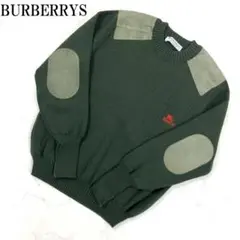 LA3832 BURBERRYS バーバリー 長袖 リブニットセーター カーキM