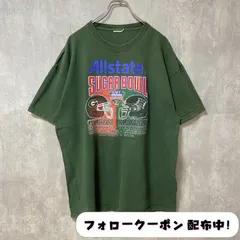 古着 used　SUGAR BOWL　アメフト　半袖カレッジプリントTシャツ　緑　グリーン　スポーツ