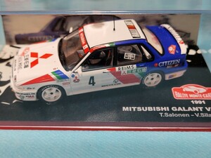 デアゴスティーニ　新品未展示　MITSUBISHI GALANT VR-4 1991 T.Salonen-V.Silander 1/43