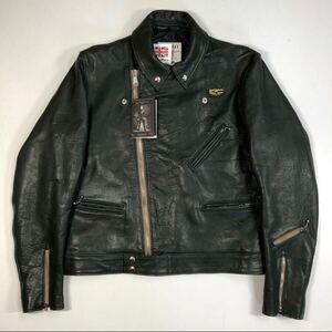 【46】 美品 Lewis Leathers 441T Cyclone Dark Green ルイスレザー サイクロン タイトフィット シープスキン カスタムオーダー F955