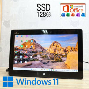 ★超美品 SSD128GB★Q616/P Webカメラ Core m3 6Y30 Win11 MS Office 中古品 ノートPC★P75187