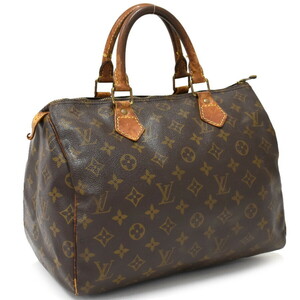 1円 ◆定価13万 LOUIS VUITTON ルイヴィトン ハンドバッグ スピーディ30 M41526 モノグラム ブラウン◆E.Csig.tI-02