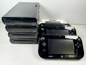 ♪【中古】Nintendo Wii U 本体 4台 ゲームパッド 4台 まとめ 任天堂 ニンテンドー ゲーム機 動作未確認 ＠100(5)