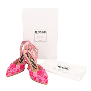 モスキーノ SUGAR FLOWER クチュール パンプス カーフ レディース MOSCHINO 中古