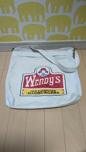  未使用　即決　着払いにて　ウェンディズ　Wendy’s ショルダーバッグ　レトロ　アメリカン　ビンテージルック　オシャレ