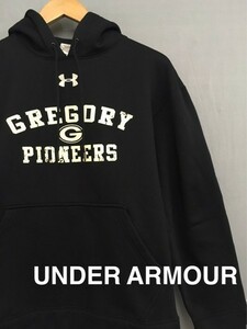 ◎□ 【新品同様】アンダーアーマー UNDER ARMOUR サイズ メンズ 男性用 パーカ 長袖 ブラック 黒 SMサイズ SM/P &