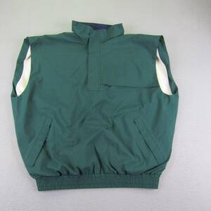 Vintage Zero Restriction Vest Mens XL Green Golf Vest Gore Tex 1/4 Zip Pullover 海外 即決