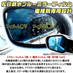 松印 親水ブルーミラーフィルム エルグランド E51 前期 N21