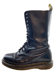 Dr.Martens◆14ホール/ロングブーツ/US6/BLK