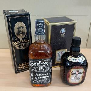 ◎【1円】ウイスキー2本まとめ Old Parr オールドパー12年 43% 750ml スコッチウイスキー JACK DANIEL’ S ジャックダニエル 43% 1L 