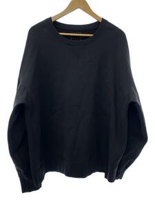 visvim◆スウェット/5/コットン/BLK/無地/ULTIMATE JUMBO SB SWEAT L/S