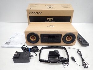 Victor ビクター EX-DM10 ウッドコーン スピーカー ミニコンポ 2023年製 リモコン/ラジオアンテナ/説明書/元箱付き ∩ 70C46-1