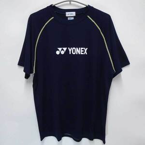 【中古】ヨネックス バドミントン オープン 日本 2008 BWF スーパーシリーズ プラシャツ ドライシャツ L ネイビー YOB08420 メンズ YONEX