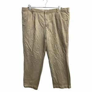 DOCKERS チノパン W44 ドッカーズ リラックスフィット タックパンツ ビッグサイズ ベージュ コットン 古着卸 アメリカ仕入 2408-335