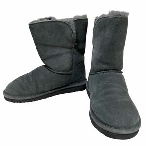 ※BT1 BEARPAW(ベアパウ) ムートンブーツ ミドルブーツ グレー ブーツ 23cm