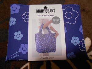 ☆新品・未使用品　マリークワント　MARY QUANT　エコバッグ　マイバッグ　トートバッグ　ハンドバッグ　かばん　ネイビー☆