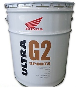 ☆送料無料☆ＮＥＷ☆ホンダ純正☆ウルトラ　Ｇ２☆スポーツ（ＳＰＯＲＴＳ）☆部分化学合成油☆１０Ｗ－４０☆２０Ｌ缶