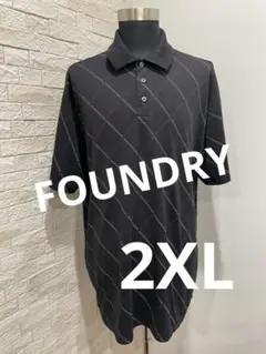 FOUNDRY ファンドリー　半袖ポロシャツ　ビッグサイズ　サイズ2XL