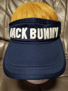 Jack Bunny!! by PEARLY GATES サンバイザー ネイビー FR ユニセックス