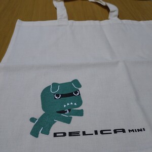 DELICA MINI デリカ デリカミニ デリ丸 犬 エコバッグ トートバッグ 非売品 ノベルティ バッグ 三菱 グッズ コレクション collection ②