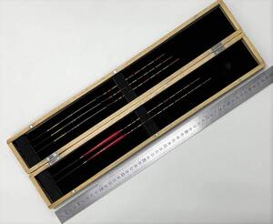 訳あり 桐浮き箱 16本収納 全長約50cm 205ｇ ヘラウキ5本付き 全長33.5～38.7cm hako50cmuki5