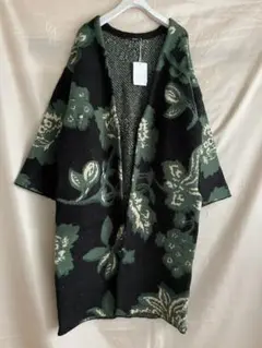 B00268   MURUAムルーアFLOWER KNIT LONGカーディガン