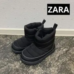 ZARA EU25 15.5cm ブラック　パフブーツ