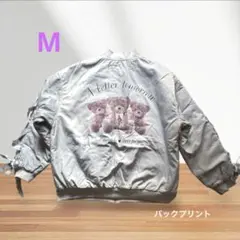 お値下げ⭐︎テディベアプリント リボン付きアウター　M