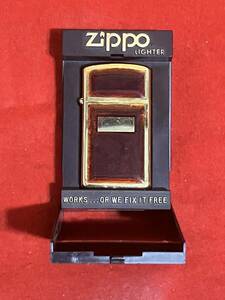 ZIPPO Ⅲ ジッポー べっ甲柄? プレート スリム #3600 Tortoise オイルライター